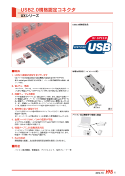 USB2.0規格認定コネクタ