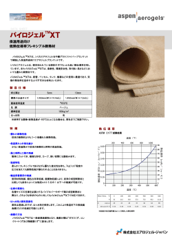 製品カタログ（パイロジェルXT）