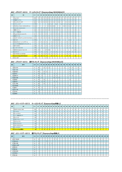 JBCF Jプロツアー2013 チームランキング