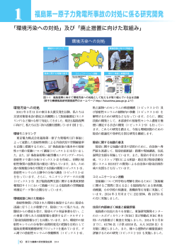 1 福島第一原子力発電所事故の対処に係る研究開発