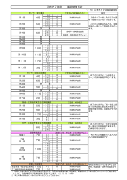 講習会の年間開催日程はこちらをクリック