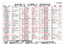 青森市営バス「 三内霊園入口 」停留所時刻表