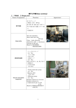 硝子工作室(Glass workshop)