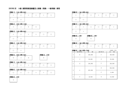 2015年1月 3級 損害保険登録鑑定人試験（保険・一般常識）解答