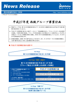 平成27年度西鉄グループ事業計画