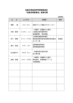 松阪赤菜委員会