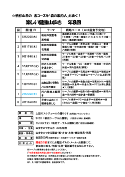 楽しい健康山歩き 年8回;pdf