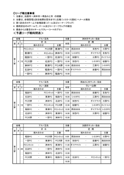 ＜予選リーグ戦時間表＞;pdf