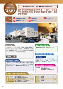 奨励賞 - 高齢・障害者雇用支援機構