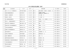 公共工事発注見込調書［当初］