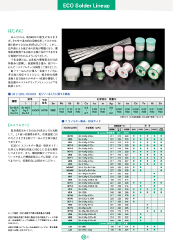 ECO Solder Lineup