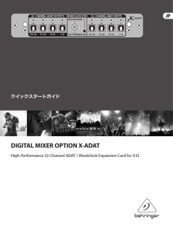 DIGITAL MIXER OPTION X-ADAT