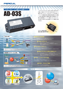 モデムアダプタ AD-03Sは丶 F。MA UM。3-K。を