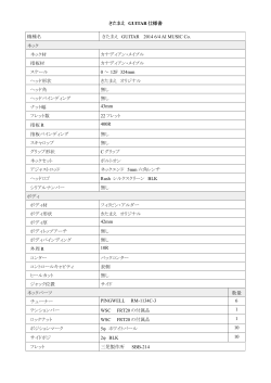 きたまえ GUITAR 仕様書