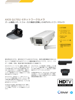 AXIS Q1755/‒Eネットワークカメラ