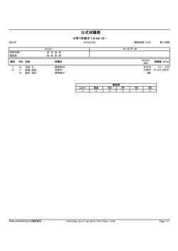 公式成績表