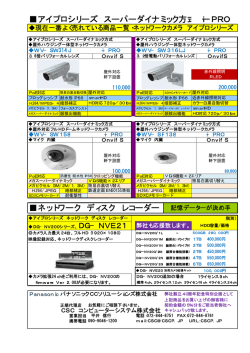 I-PRO ・ﾈｯﾄﾜｰｸﾃﾞｨｽｸﾚｺｰﾀﾞｰ