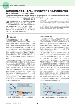 系統運用情報伝送ネットワークにおけるプロトコル変換装置の開発[PDF