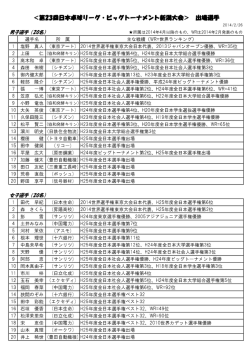 出場選手一覧（PDF）