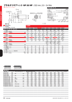 プラネタリギアヘッド GP 22 HP &empty;22 mm, 2.0 - 3.4 Nm