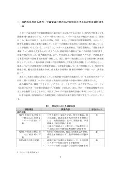 IV. 国内外におけるスポーツ政策及び他の行政分野における