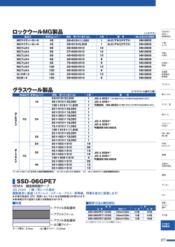 ロックウールMG製品 グラスウール製品 SSD
