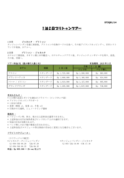 1 泊 2 日ブリトゥンツアー