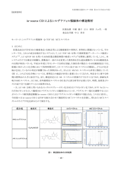in-so urce CID によるシル ルデナフィ ィル類縁体 体の構造解