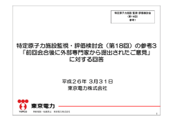 （第18回）の参考3 「前回会合後に外部専門家から提出された