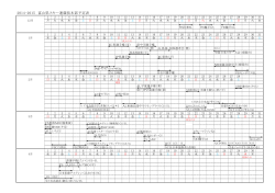 2014-2015 富山県スキー連競技本部予定表