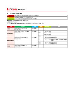 札幌ブロック ≪アルバイト・パート募集≫