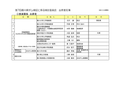 第7回香川県ダム検証に係る検討委員会 出席者名簿（PDF形式、45KB）