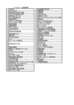 メインストリート抽選結果