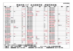 青森市営バス「 自治研修所前 」停留所時刻表
