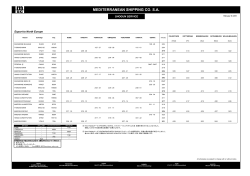 MEDITERRANEAN SHIPPING CO. SA