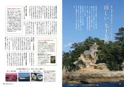 西 海 国 立 公 園 と 九 十 九 島 刻 々 と 変 化 す る 風 景 天 然 の ア ト
