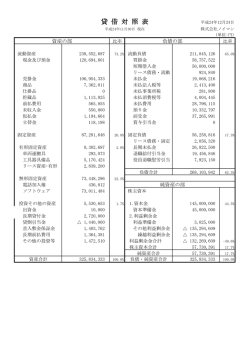 貸 借 対 照 表