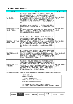 東京都江戸東京博物館（1）