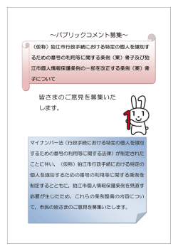 （案）骨子及び狛江市個人情報保護条例の一部を改正する条例（案）