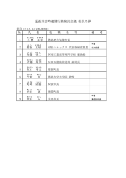 委員名簿.