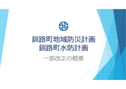 釧路町地域防災計画 釧路町防計画;pdf