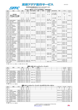 ベトナム 直行サービス( HOCHIMINH , HAIPHONG ) 関東・中京;pdf
