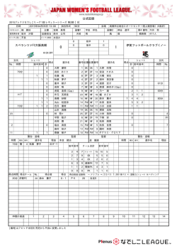 公式記録 - なでしこリーグ