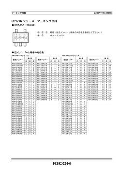 RP170N シリーズ マーキング仕様