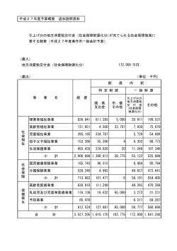 （歳入） 地方消費税交付金（社会保障財源化分） 千円 （歳出