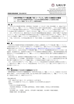 九州大学育成ブドウ新品種「BK シードレス」を用いた地域活力の創造