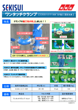 新製品：ハイパーAW ワンタッチクランプ