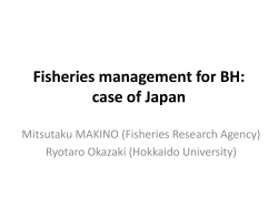Fisheries management for BH: case of Japan