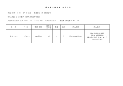 電子ミシン ジャノメ 581型DX 否 2 台 平成26年6月20日 津久井浜高等