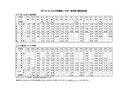 6月1日からのいわき駅～竜田駅間時刻表はこちら
